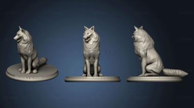 3D model Cos Direwolf Sitting (STL)