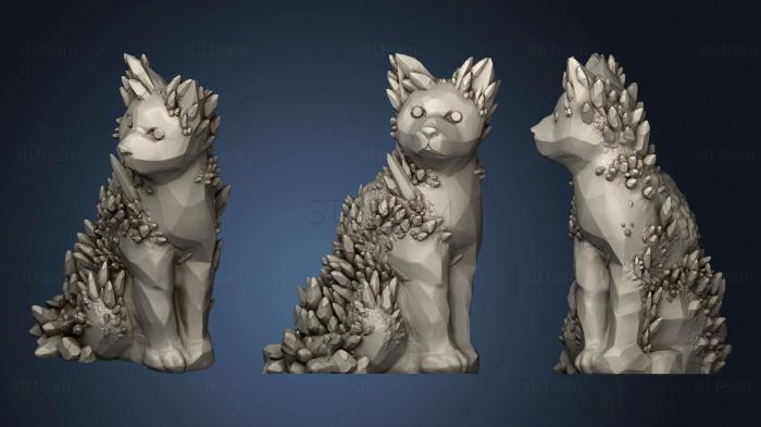 3D model Crystal Cat (STL)