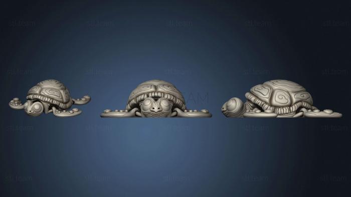3D model Cute Flexi Turtle in place smooth (STL)