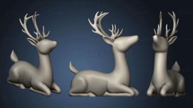 3D model Deer Laying Down (STL)