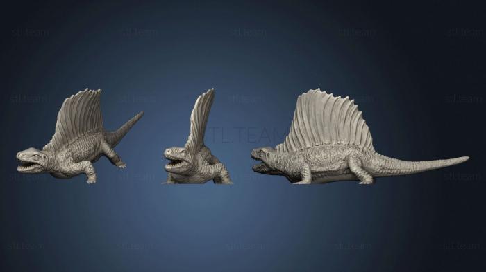 3D model Dimetrodon Dinosaur (STL)