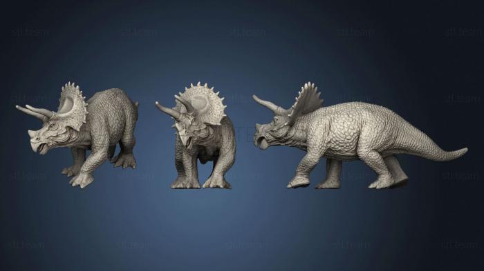 3D модель Динозавр Трицератопс (STL)