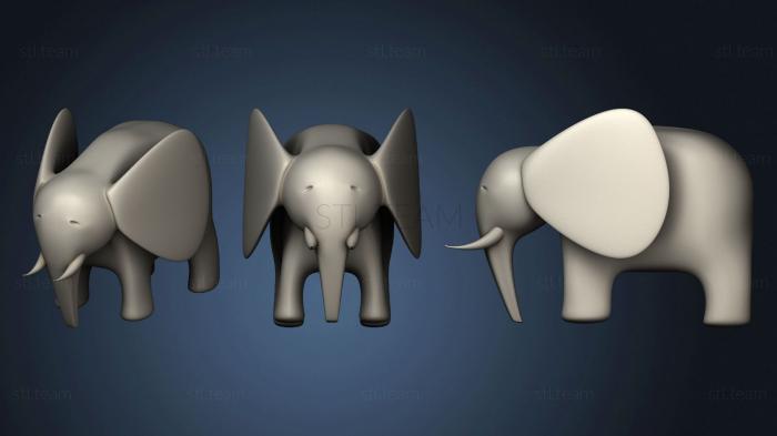3D model Elephant 9 (STL)