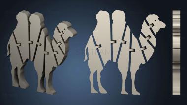 3D модель Верблюд с Гибким Сочленением, Полный (STL)
