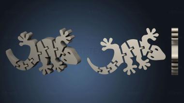 3D model Flexi Articulated Gecko Full (STL)