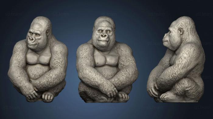 3D model Grosser Gorilla (STL)