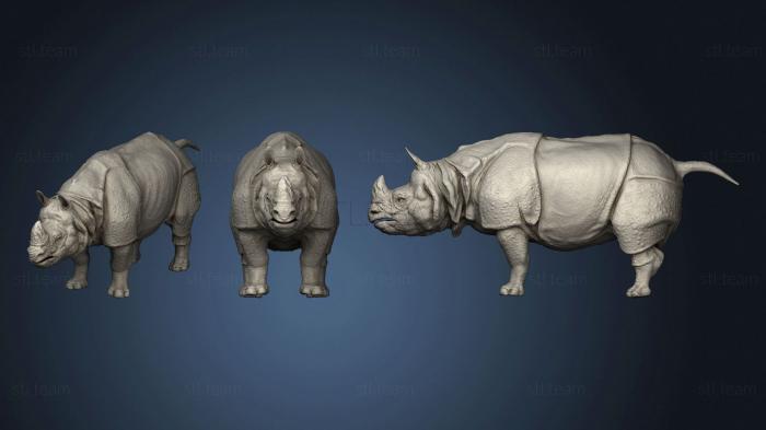 Скульптура индийского Носорога