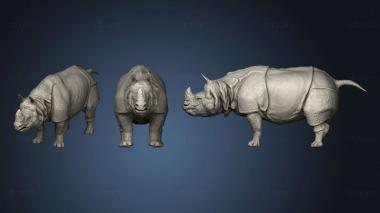 3D model Indian Rhinoceros Sculpt (STL)