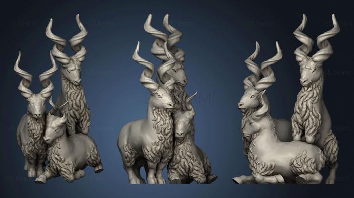 3D model Ivory Goats (STL)