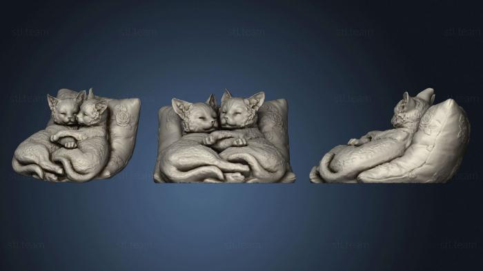 3D модель Котенок спит (STL)
