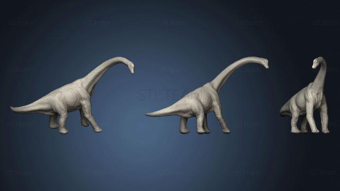 3D модель Динозавр с Длинной Шеей (STL)