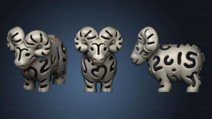 3D model Lucky Sheep Year (STL)