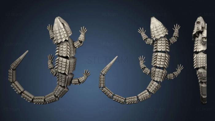 3D модель Магнитный Крокодиловый Сцинк Сочлененный Тамаранд Храбрый (STL)
