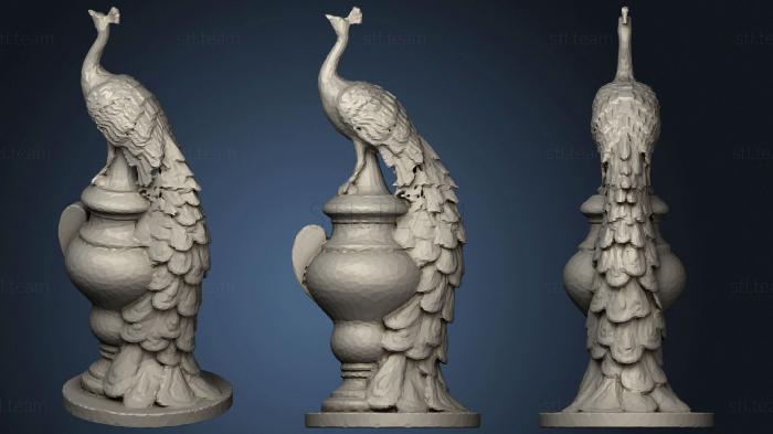 3D model Peacock Statue (STL)