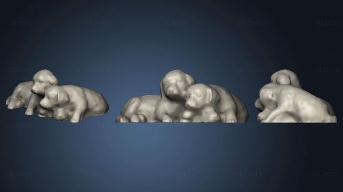 3D model Puppies by richard gain (STL)