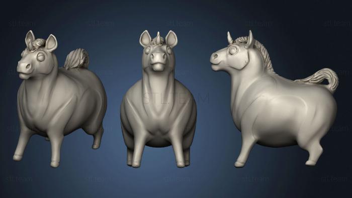 Статуэтки животных Simple Fat Unicorn