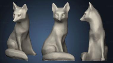 3D model Sitting Fox Decor (STL)