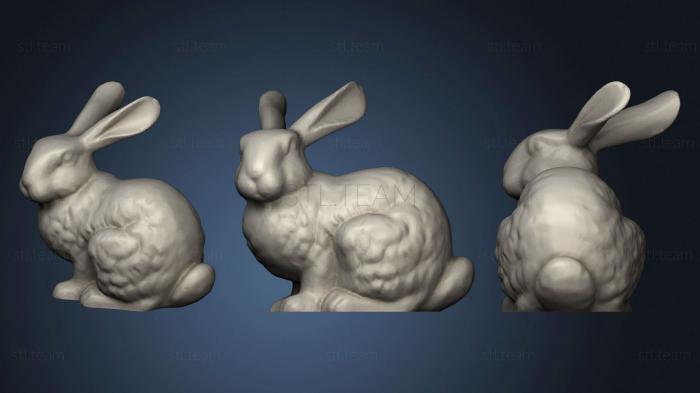 3D model Stanford Bunny With Easter Egg (STL)