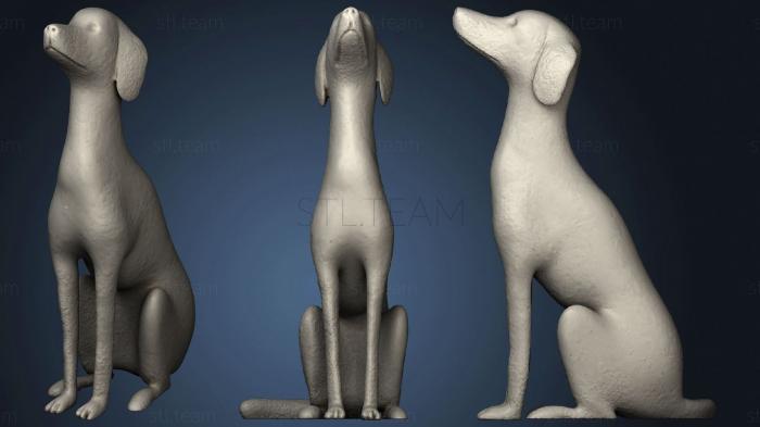3D model Statue of a dog 32 (STL)