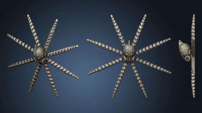 3D model Steampunk Octopus Long Tentacles (STL)
