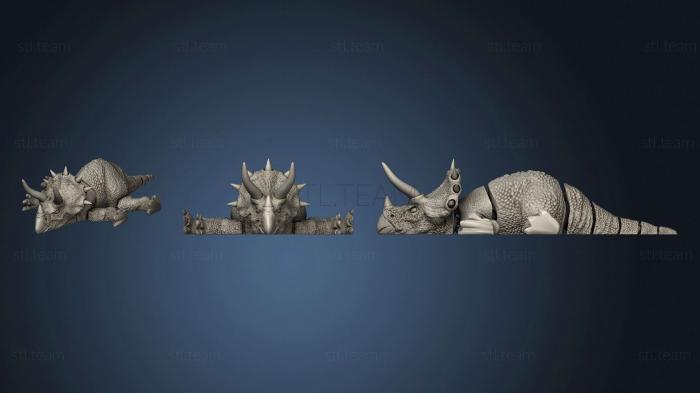 Статуэтки животных Трицератопс Одиночный