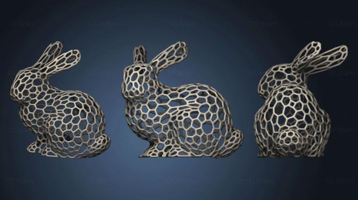 Статуэтки животных Voronoi Bunny
