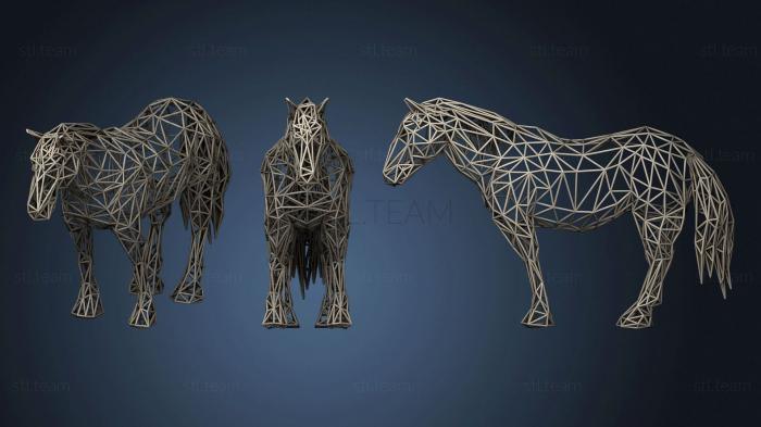 Статуэтки животных Лошадь из проволочной сетки