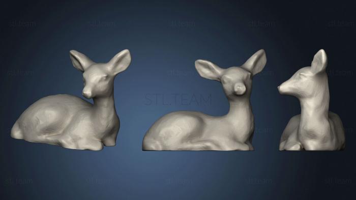 3D model A Rather Young Fawn Or Deer (STL)