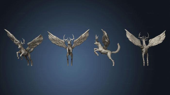 3D model Base Winged Deer Magic (STL)