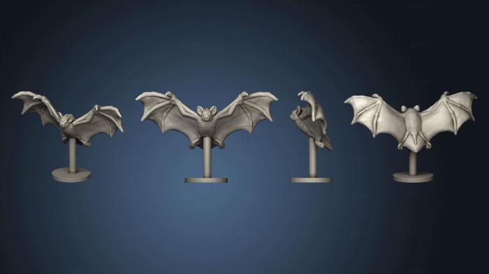 3D model bat on stand (STL)