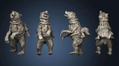 3D model Bear rearing (STL)