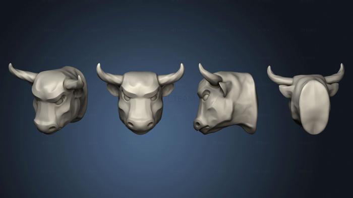 3D model Bull head 2 (STL)
