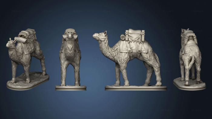 Статуэтки животных Оседланный Верблюд На Основе ходьбы