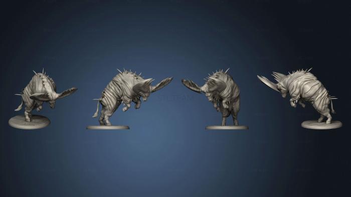 3D model Epic Bull Attacking Large (STL)