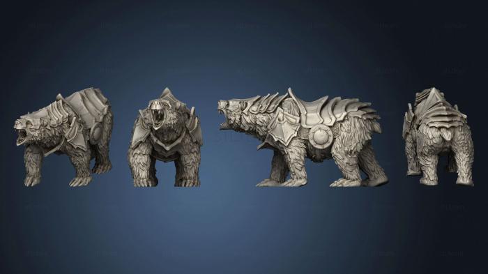 3D model Grizzly Bear Armored Large (STL)