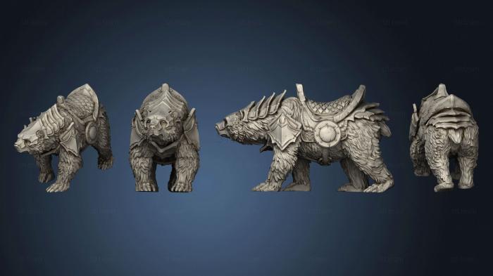 3D model Grizzly Bear Mount Large (STL)