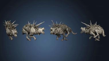 3D model Hunting Hounds pose 1 3 (STL)