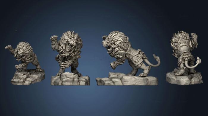 3D модель Представитель атаки льва 001 (STL)