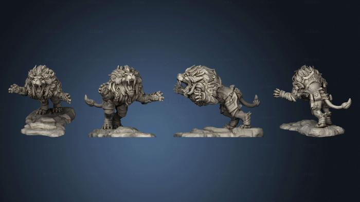 3D модель Представитель атаки льва 003 (STL)