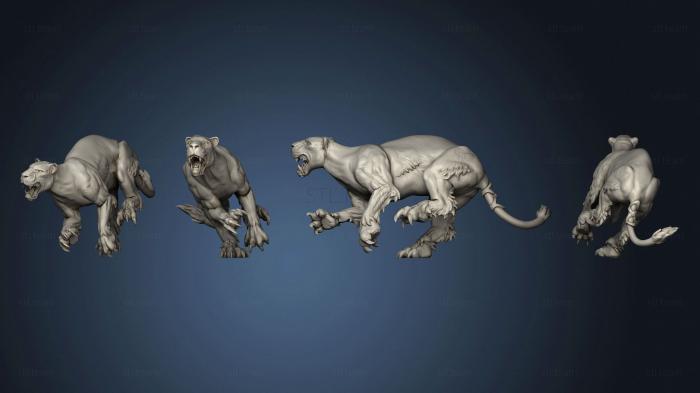 3D model lion female 1 001 (STL)