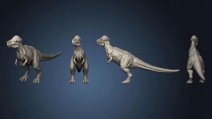 Статуэтки животных Пахицефалозавриды Поза 1