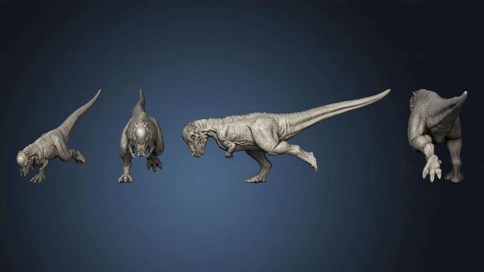 3D model Pachycephalosaurids Pose 2 (STL)
