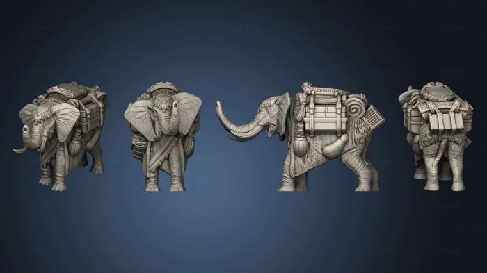 3D модель Слон с седлом (STL)