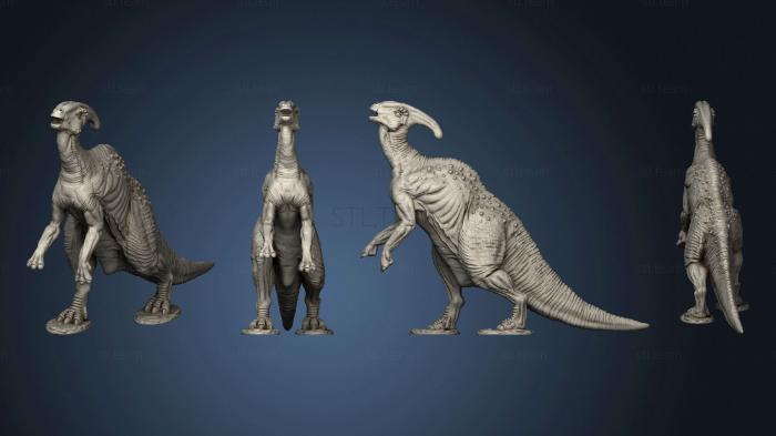 3D model Parasaurolophus Pose 2 (STL)