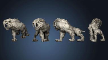 3D model Saber Tooth Basic 3 Roaring (STL)