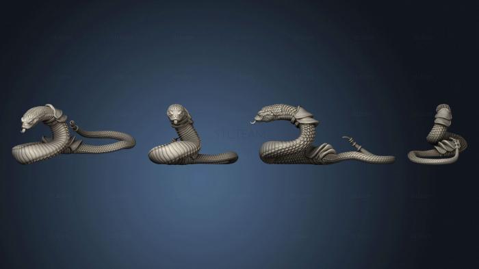 Статуэтки животных Snakes Armored 1