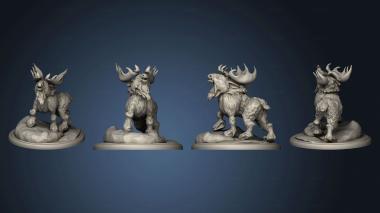 3D model Snow Moose Wild Large (STL)