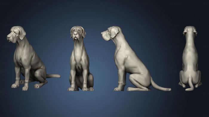 3D model A sitting dog (STL)