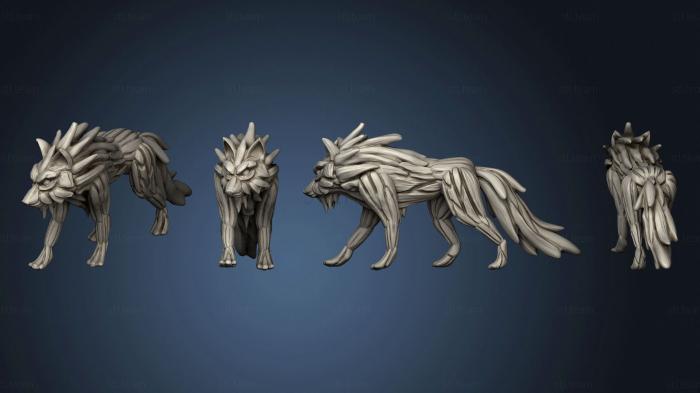Статуэтки животных Лесной Волк 1 В