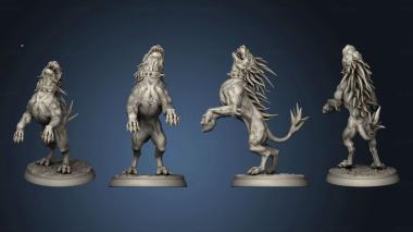 3D model White Werewolf Tavern Evil dog 3 (STL)